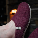 NZ Wool Slippers - Cranberry