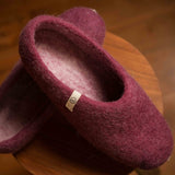 NZ Wool Slippers - Cranberry