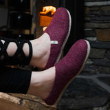 NZ Wool Slippers - Cranberry