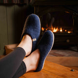 NZ Wool Slippers - Denim
