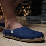 NZ Wool Slippers - Denim