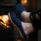 NZ Wool Slippers - Denim