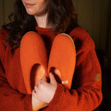 NZ Wool Slippers - Orange
