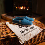NZ Wool Slippers - Petrol