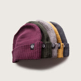 Merino Wool Fisherman Beanie - Grape
