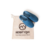 NZ Wool Slippers - Petrol