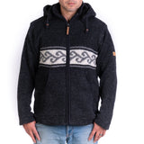 Mens Koru NZ Wool Jacket - Charcoal
