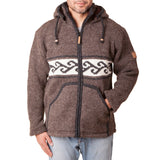 Men's Koru NZ Wool Jacket - Dark Natural Brown