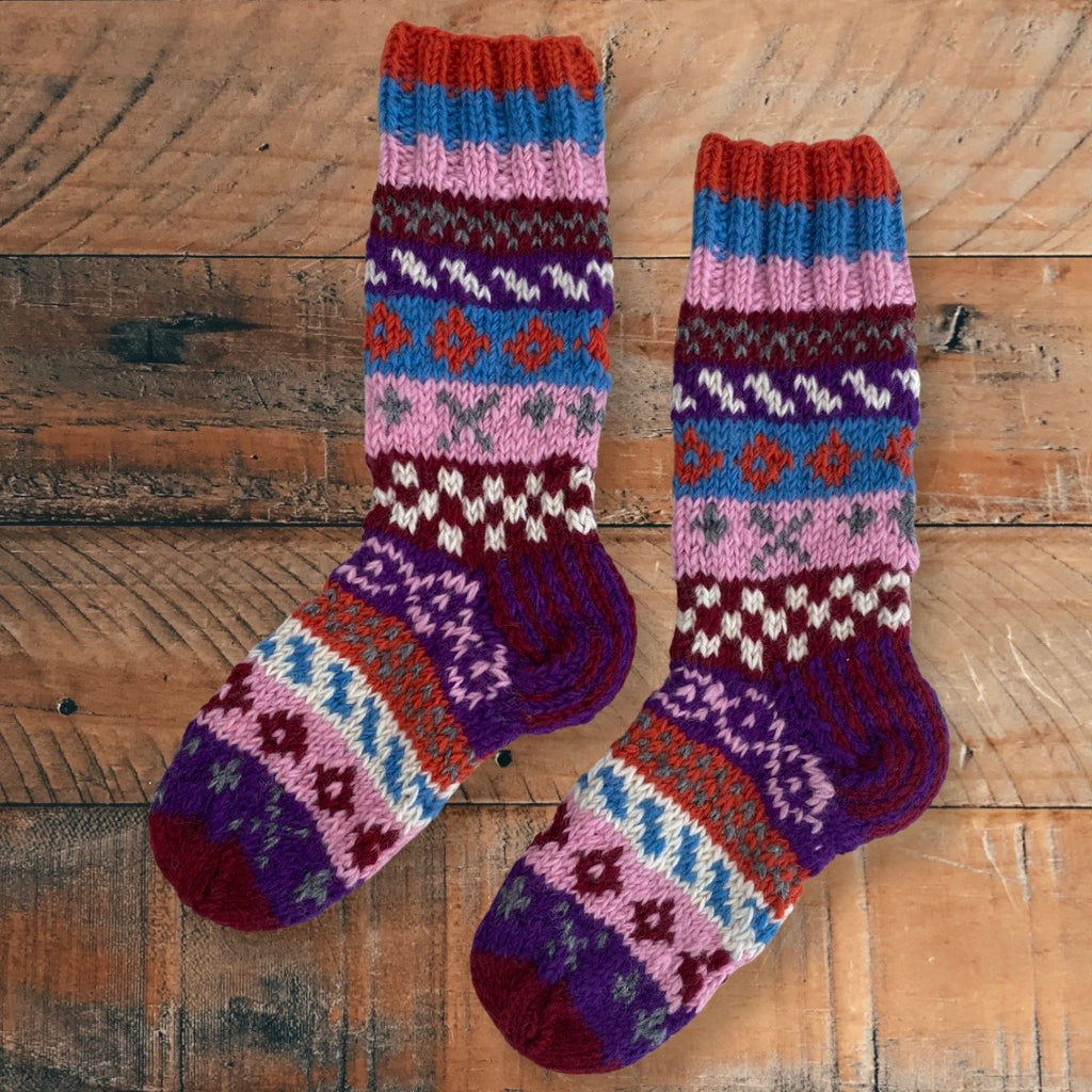 Knitted Wool Alpine Socks - Mount Kiwi