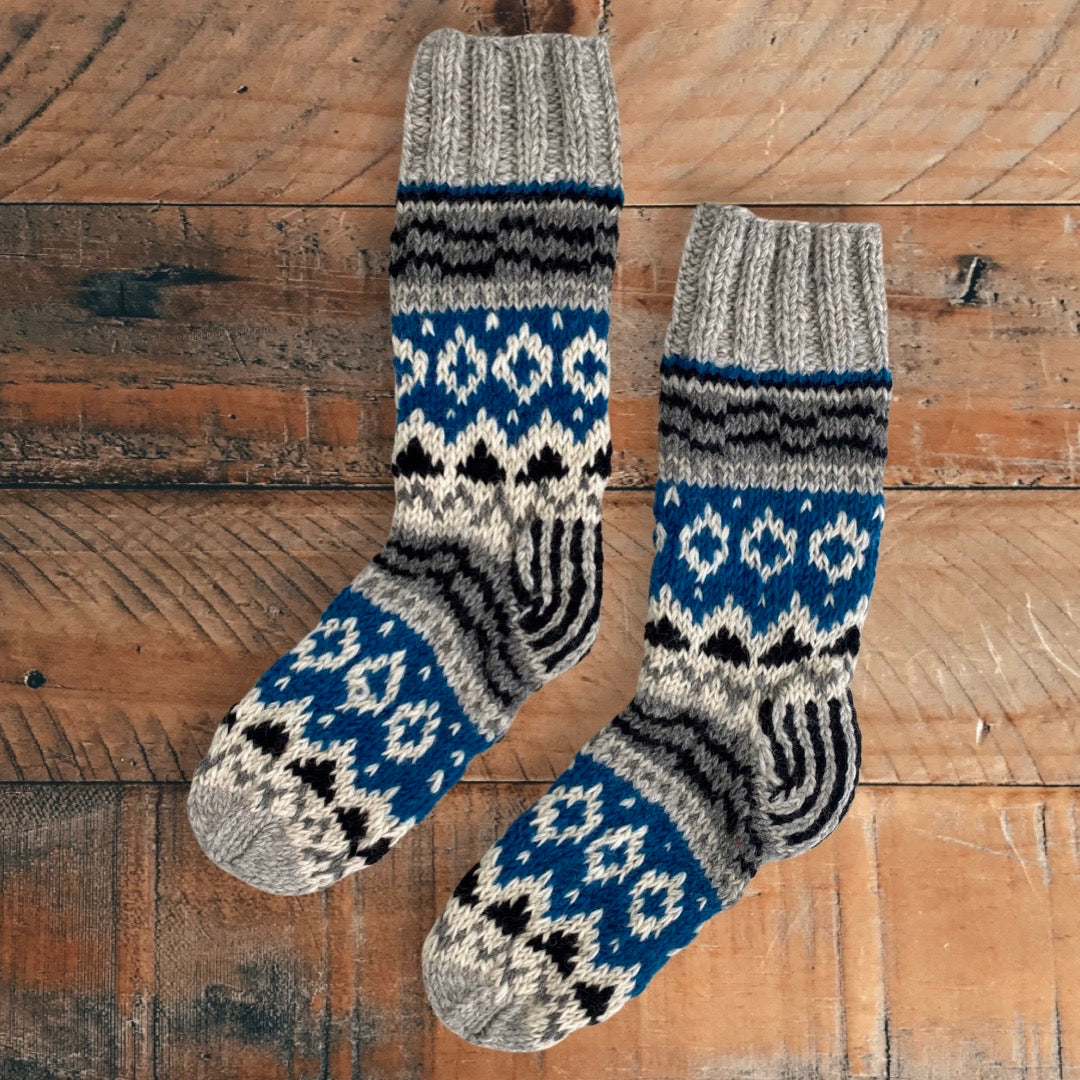 Knitted Wool Nordic Socks