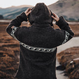 Men's Raglan Wave NZ Wool Jacket - Charcoal