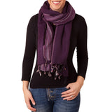 Sherpa Scarf/Shawl - Grape