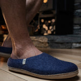 NZ Wool Slippers - Denim