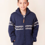 Wave Rider Boys NZ Wool Jacket - Blue