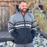 Men's Whale Bay NZ Wool Jacket - Charcoal