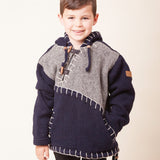 Woodville Stitch Boys NZ Wool Jersey - Navy