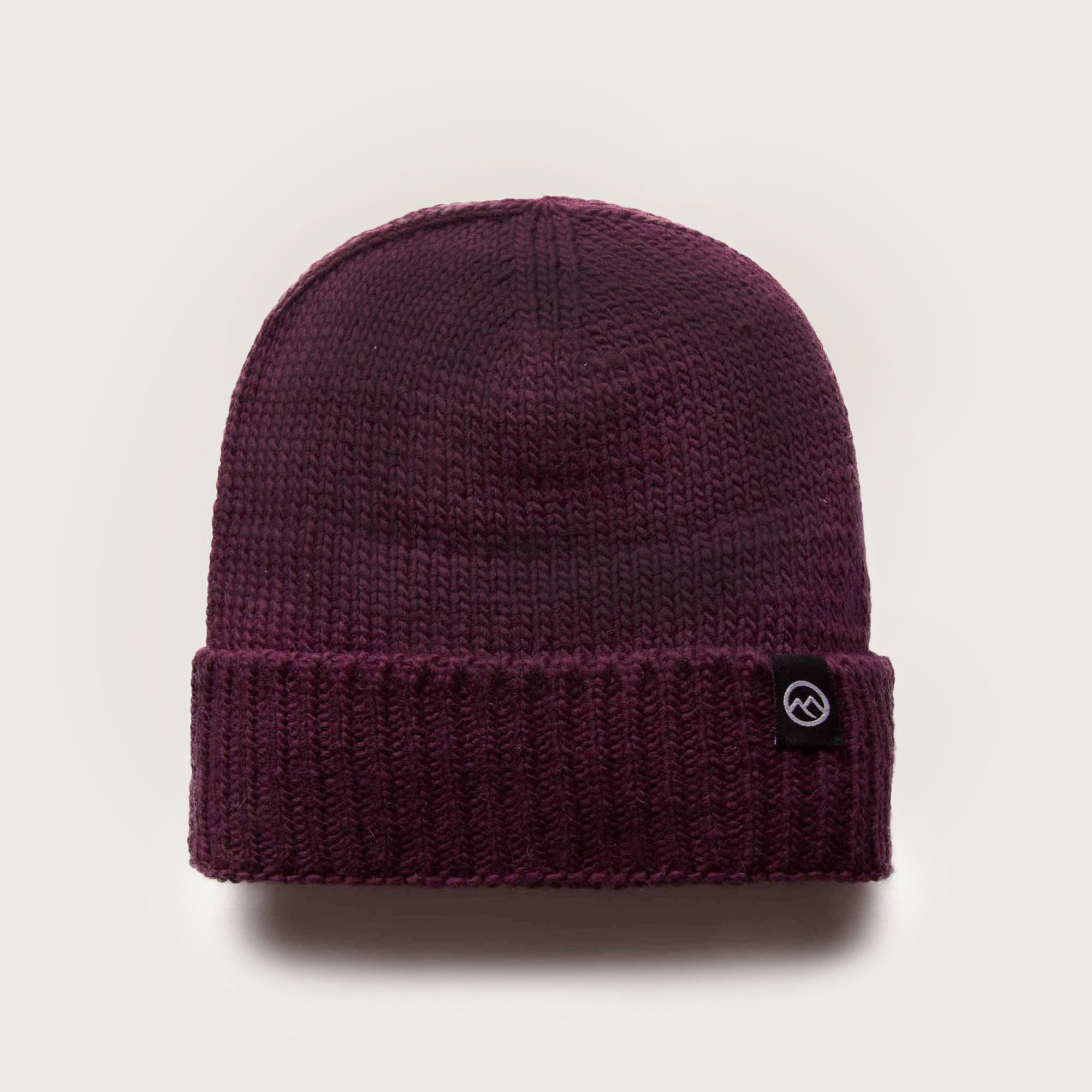 Merino Wool Fisherman Beanie - Grape